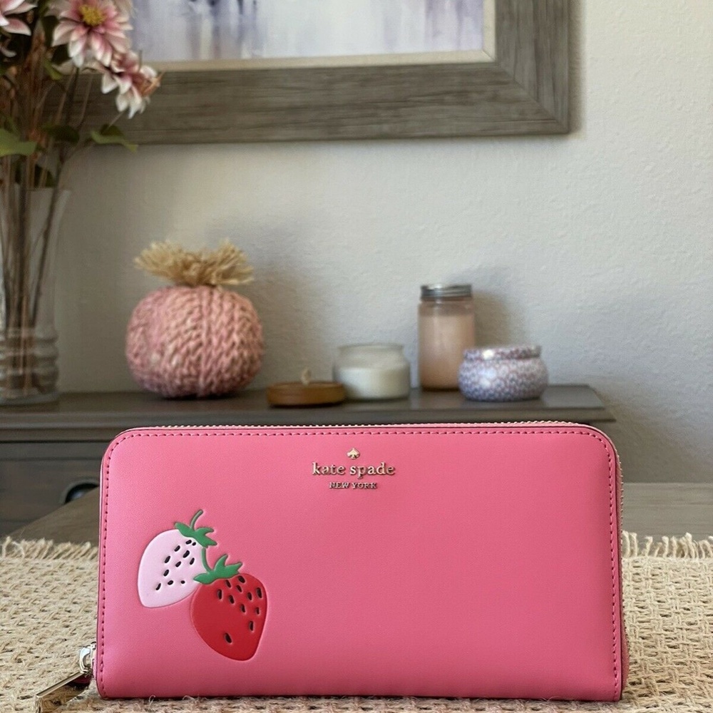 4xHP💝Kate Spade Picnic in the Park Continental wallet - Picture 4 of 4